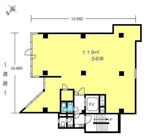 レインボービル2F 間取り図