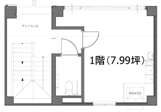 銀座昭和イーティングビル1F 間取り図