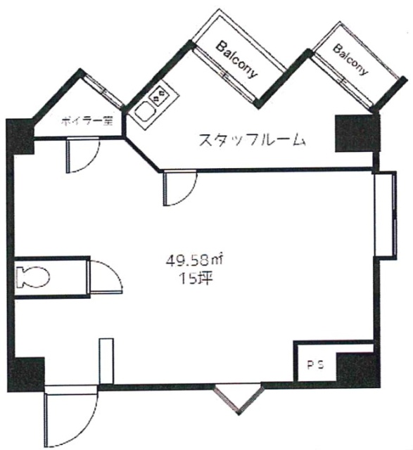 クロープ平和台206 間取り図