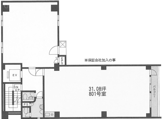 パインセントラルビル801 間取り図