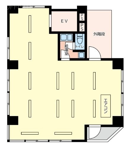 オイスター1-5ビル2F 間取り図
