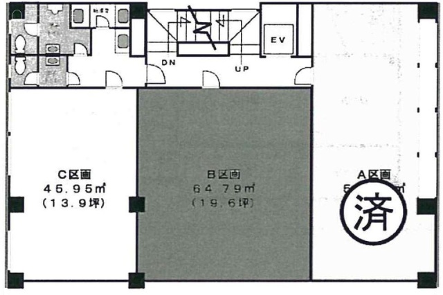 尾上町スカイビル3-C 間取り図