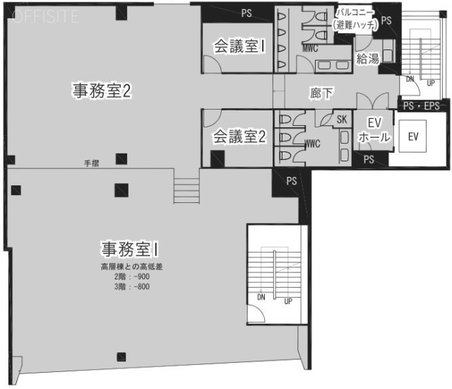 市ヶ谷科学技術イノベーションセンタービル2F 間取り図