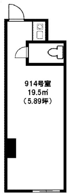 ワコーレ新宿第一ビル914 間取り図