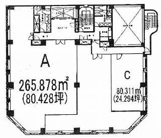 升本ビルC 間取り図