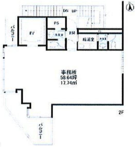 (仮)神田岩本町ビル2F 間取り図