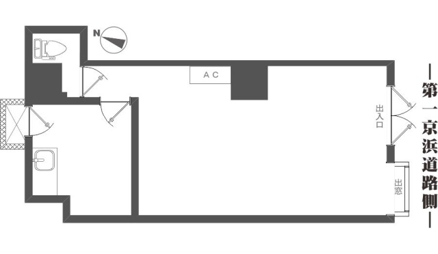 ライオンズ三田ビル101西 間取り図