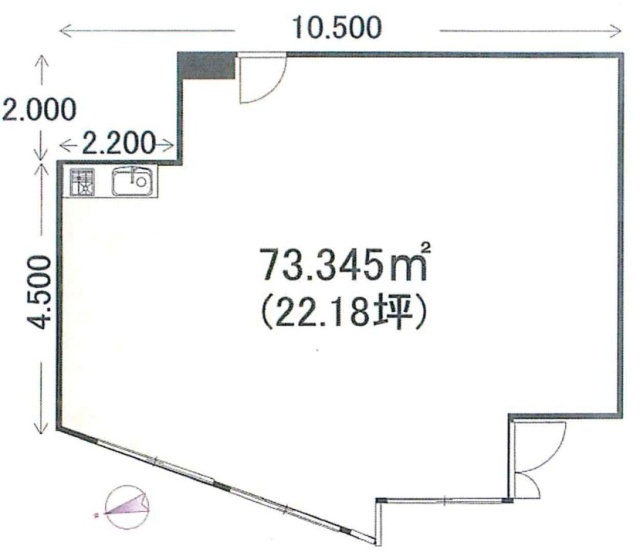 アポロプロセスビル2F 間取り図