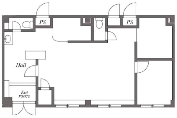 ユーコート高田馬場1F 間取り図
