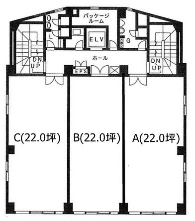 柳原大森ビルB 間取り図