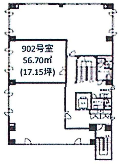 新横浜葉山第3ビル902 間取り図