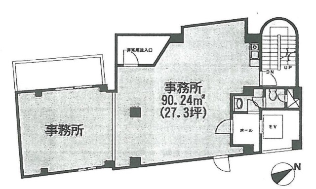 市ヶ谷エスワンビル4F 間取り図