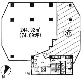 南青山DFビル4F 間取り図