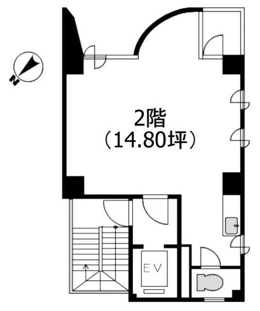 田村高輪ビル2F 間取り図