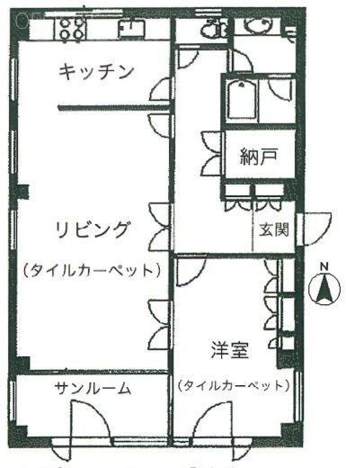 疋田ビル201 間取り図