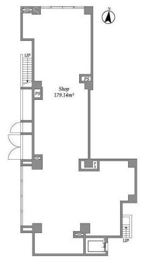 プラネソシエプラス旗の台ビル1F 間取り図