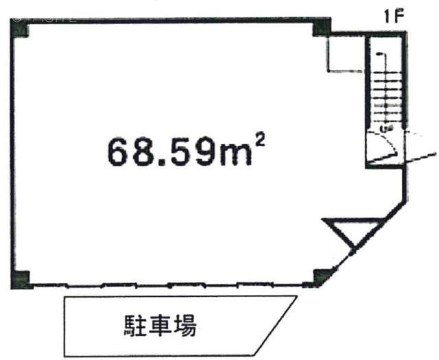 UP中央東福ビルビル1F 間取り図