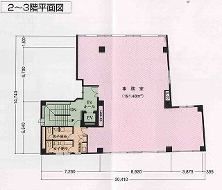 いずみ日本橋ビル2F 間取り図