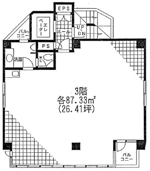 三輪ビル3F 間取り図
