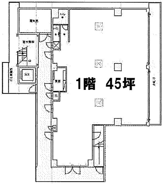 パークハイツ日本橋ビル1F 間取り図