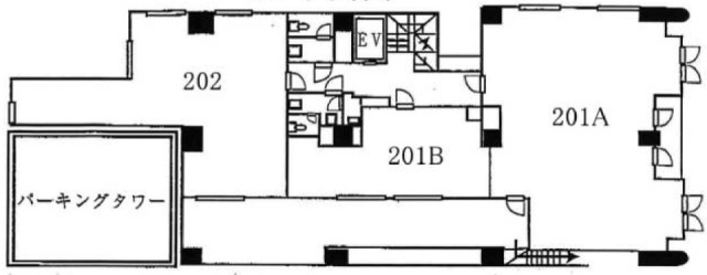 OAK(オーク)ビル2F 間取り図