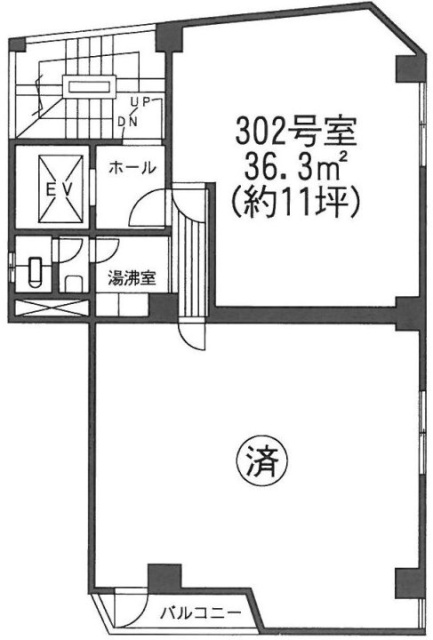 結城ビル302 間取り図