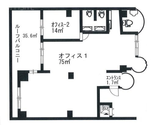 五反田シティハイツ9F 間取り図
