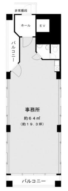 TKビル9F 間取り図