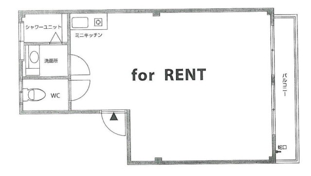 牧グリーンハイツビルB 間取り図