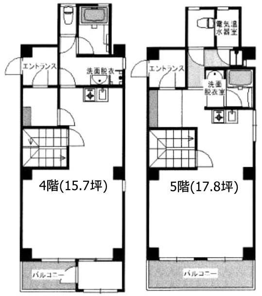 ストリアビル4F～5F 間取り図