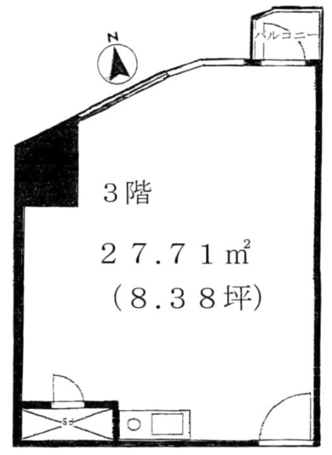 九段セントラルビル304 間取り図