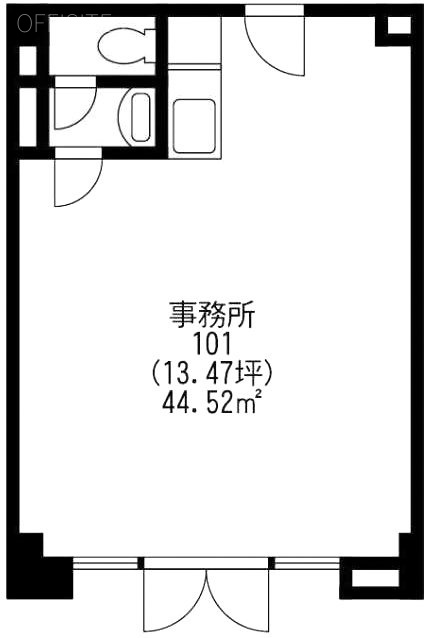 モテギビル101 間取り図