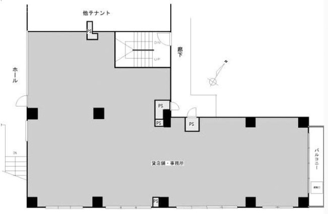 ホワイトキャッスルビル2F 間取り図