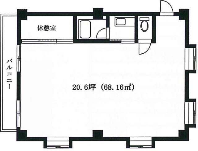 かつみビル202 間取り図