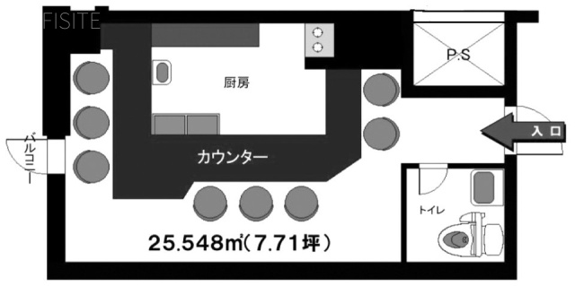 レオ寿ビルE 間取り図