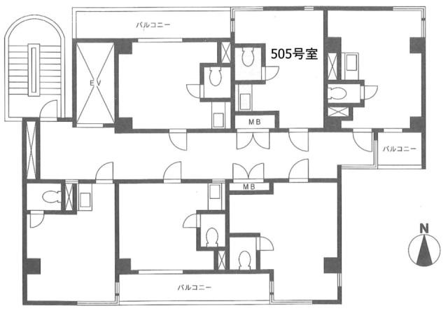 パークノヴァ御茶ノ水505 間取り図