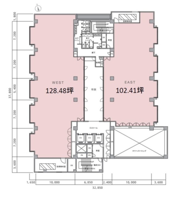 東京日産台東ビル6F 間取り図