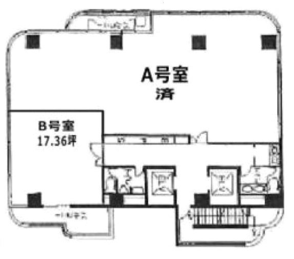 大伴(オオトモ)ビルB 間取り図