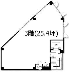 阿佐ヶ谷第壱ビル3F 間取り図