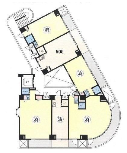新宿ダイカンプラザビズネス清田ビル505 間取り図