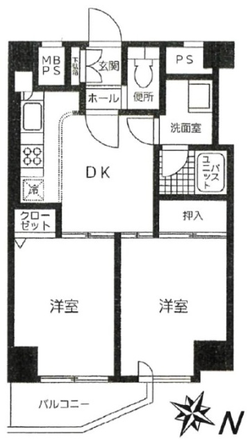 サンビューハイツ松濤602 間取り図