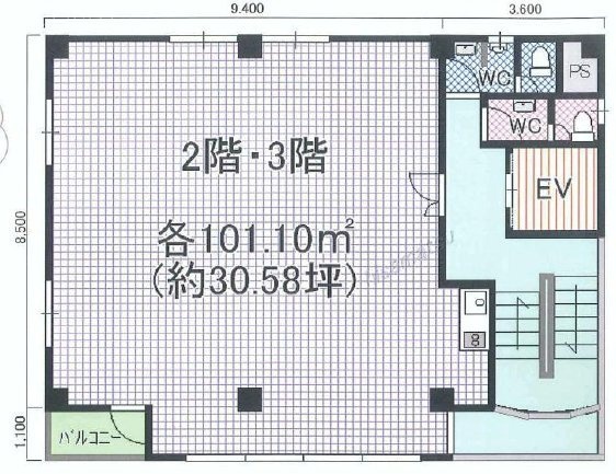 EDIH富ヶ谷(エディー富ヶ谷)2F 間取り図