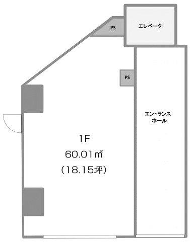 ルメルシィKSビル1F 間取り図