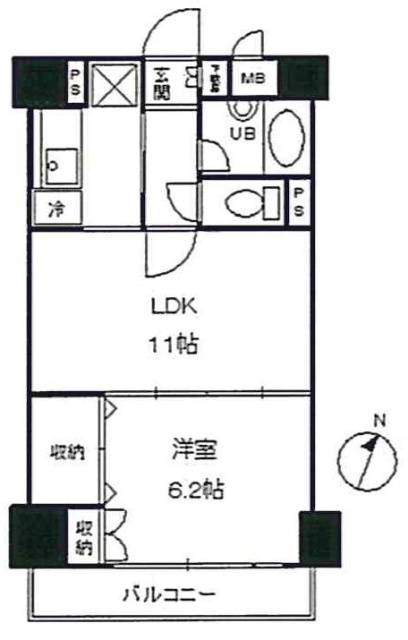 モルペウス横浜ビル603 間取り図