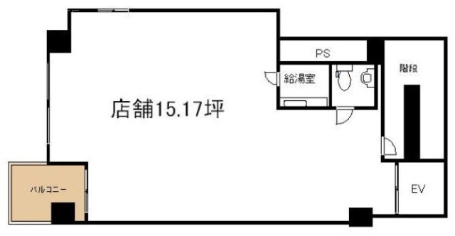 キャトル・シックビル3F 間取り図