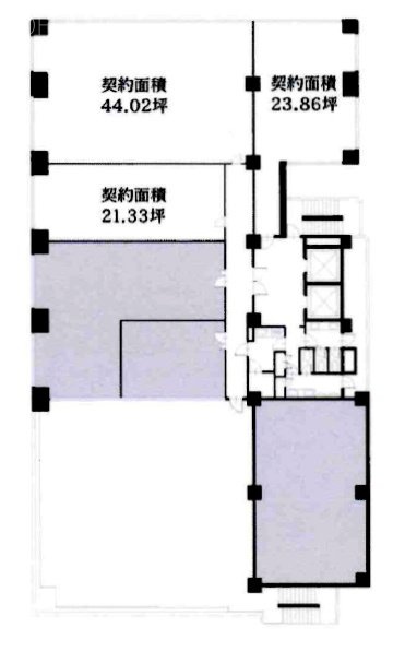 第15三ツ木ビル4F 間取り図