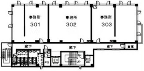 ラレーブ本厚木Ⅱ3F 間取り図