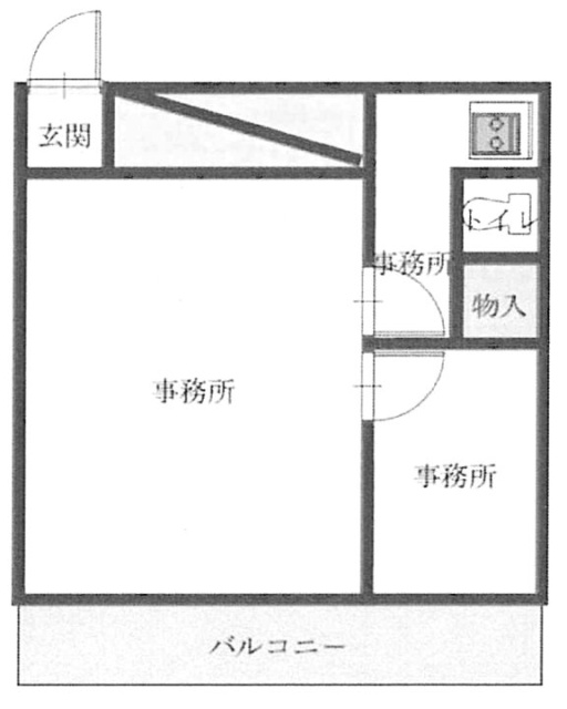 丸和ビル201 間取り図