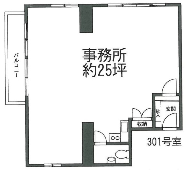 六本木アネックスビル3F 間取り図