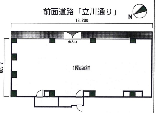 ルート立川ビル1F 間取り図